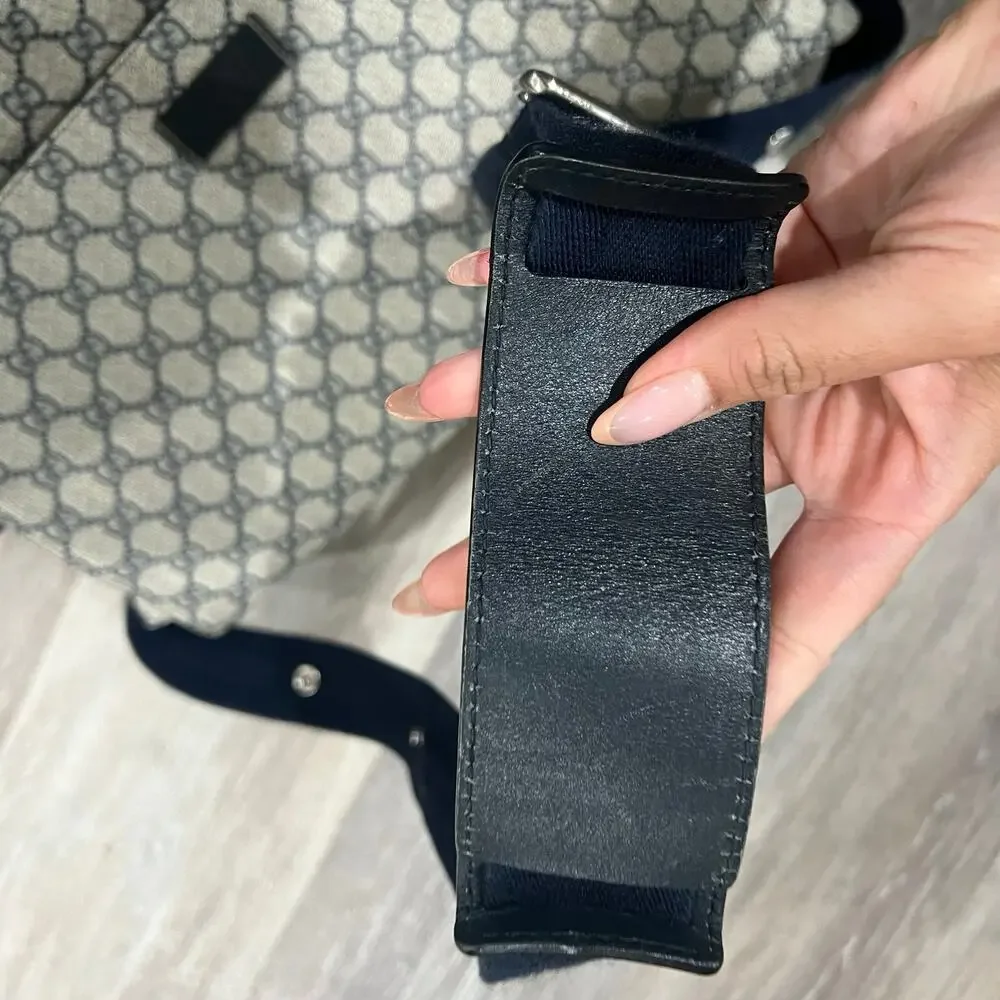 Gucci GG Monogram Navy Diaper Bag - Picture 9 of 12